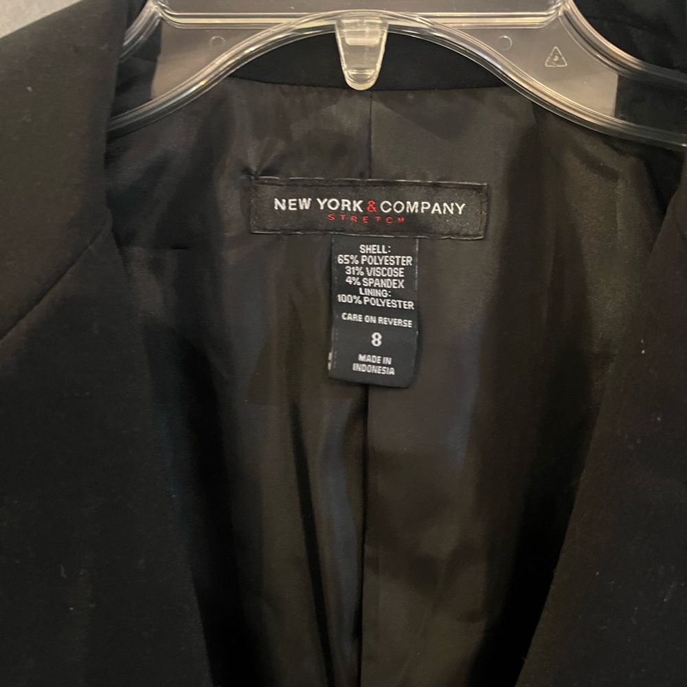 New York & Company Classic Black Blazer Jacket Size 8